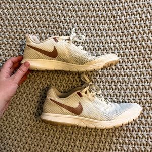 Rose Gold Nike Free Run Shoe